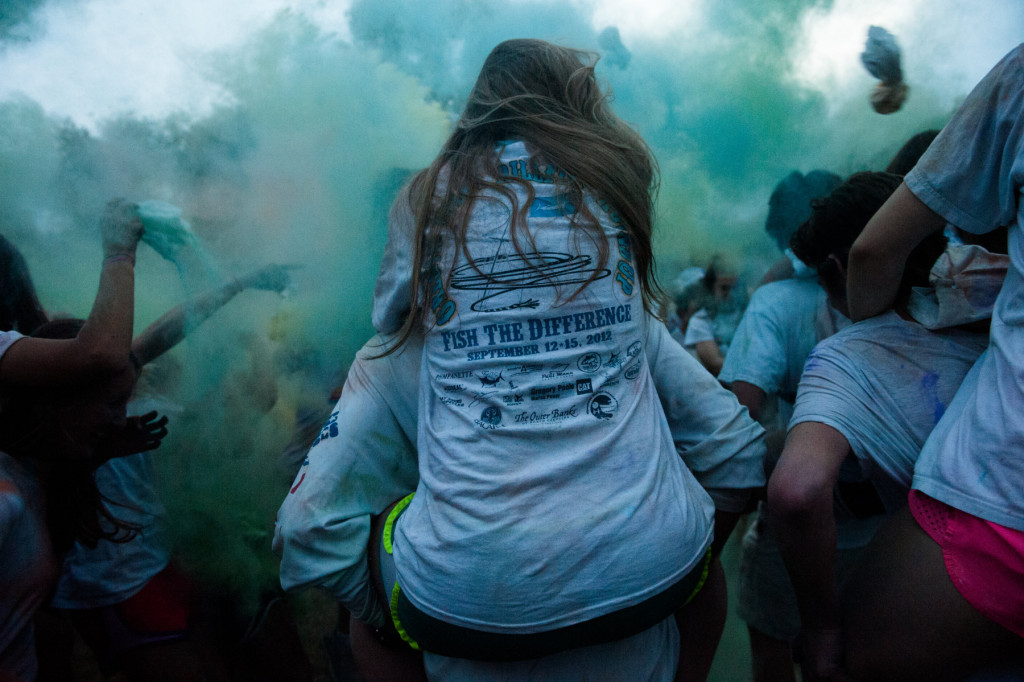 The Young Life paint fight night took place on Monday, September 21, 2015 at the Sandhills Children Center in Southern Pines.