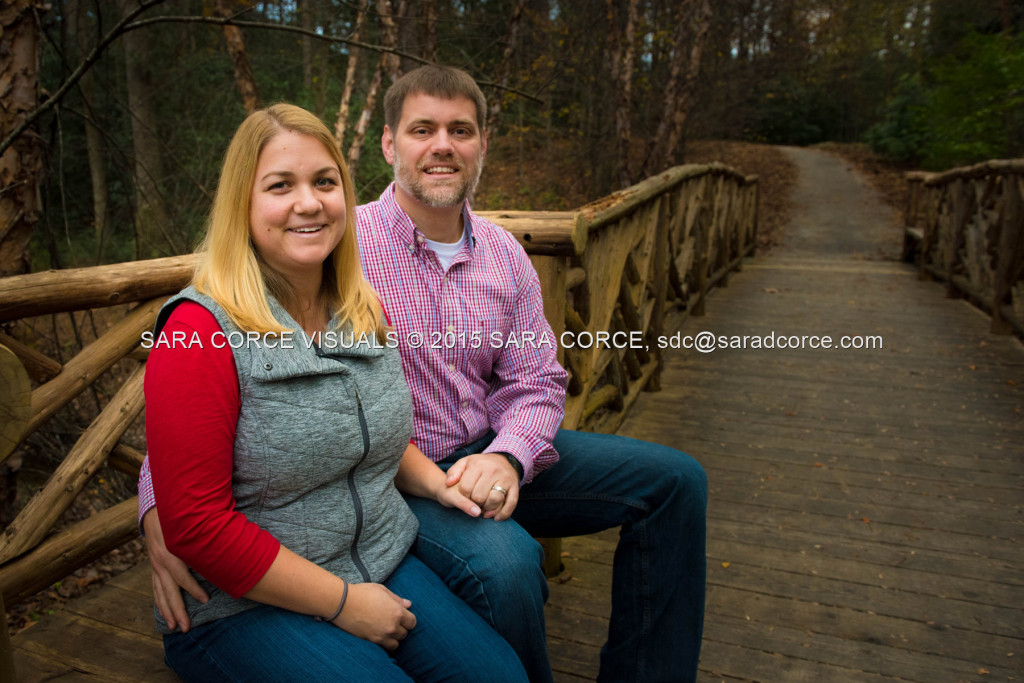 Greg and Lucy Noble stand for family portraits with their children Wesley and Kate at the Pinehurst Arboretum Park on Sunday, November 16, 2015 in Pinehurst, North Carolina.