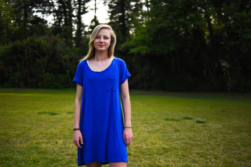 SARA CORCE/Sara Corce Visuals Pinecrest High School Senior Mikayla Niewald stands for portraits at the Weymouth Center and Campbell House park on Tuesday, April 19, 2016 in Southern Pines, North Carolina.