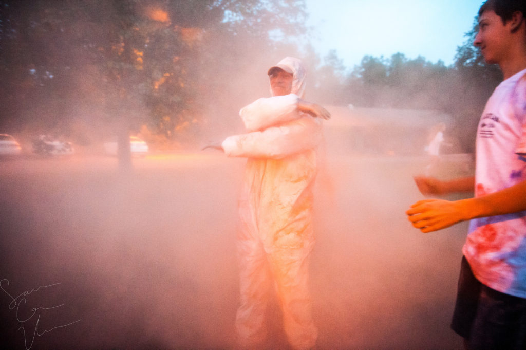 SARA CORCE/Sara Corce Visuals Selected Scenes from Monday, September 17, 2016 in Southern Pines, North Caroina/ YoungLife Paint Fight