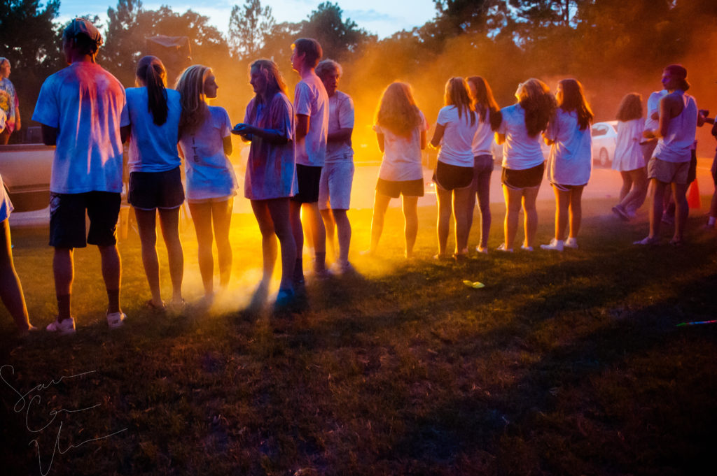 SARA CORCE/Sara Corce Visuals Selected Scenes from Monday, September 17, 2016 in Southern Pines, North Caroina/ YoungLife Paint Fight